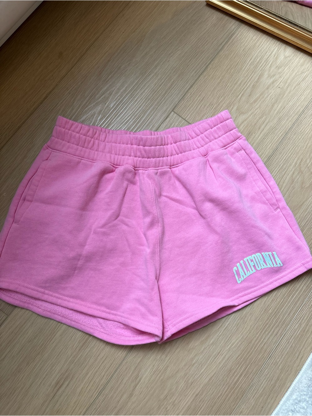 Hollister Sweat Shorts Hot Pink 'California' Women's Lounge Cotton Comfy Bottom